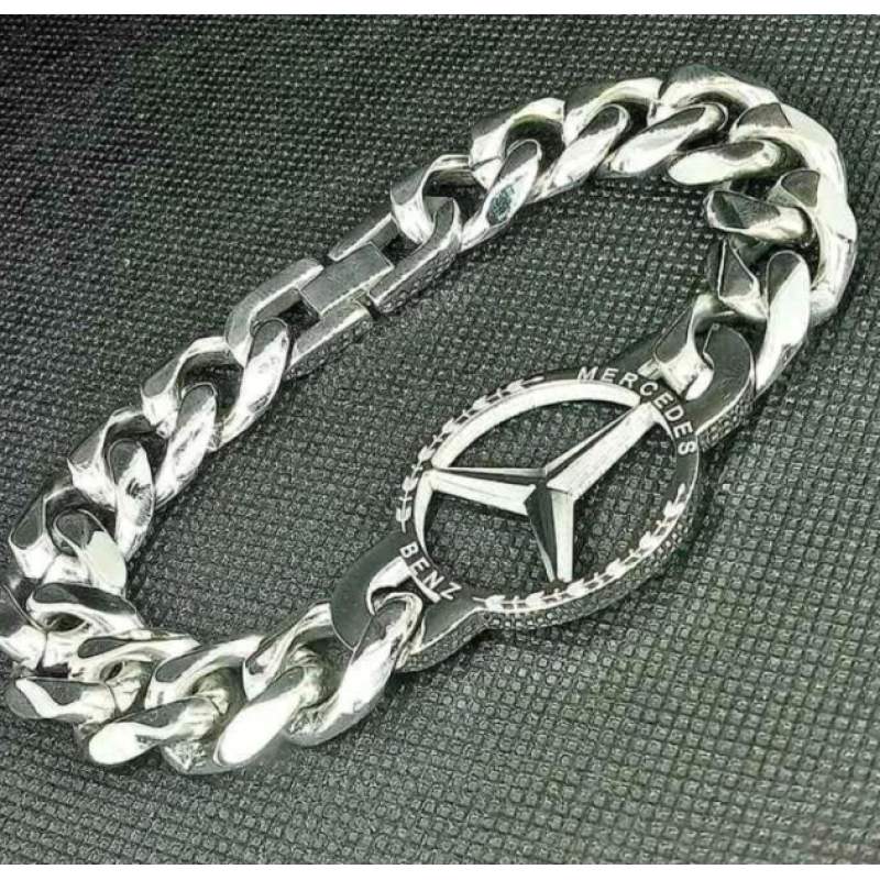 Picture of Men's Unique Design Stainless Steel Bracelet Men's Fashion Accessories Mercedes