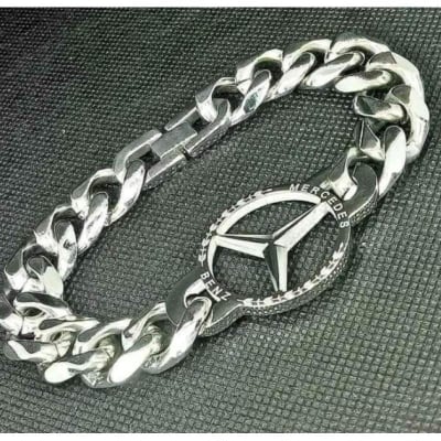 Picture of Men's Unique Design Stainless Steel Bracelet Men's Fashion Accessories Mercedes