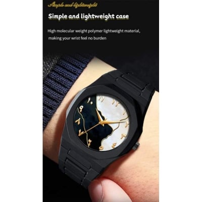 Picture of Arabic Watch Waterproof Men's Quartz Watch Black PC Plastic watch for men - Aura Arabic Watch - Black