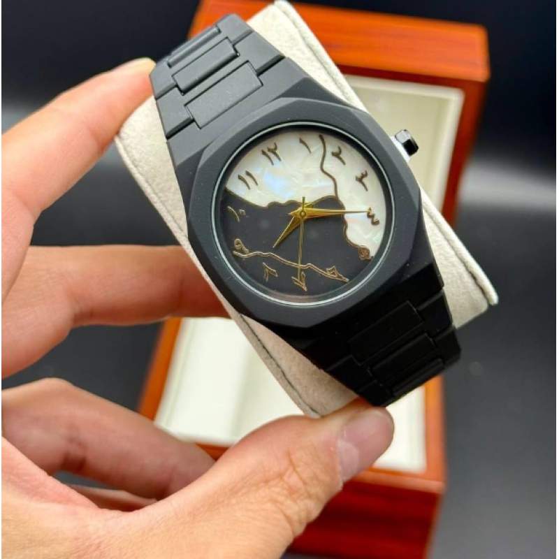 Picture of Arabic Watch Waterproof Men's Quartz Watch Black PC Plastic watch for men - Aura Arabic Watch - Black