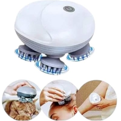 Picture of Smart Scalp Massager for Relaxing Full Body Massage with 3 Speed Settings Black-Grey