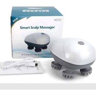 Picture of Smart Scalp Massager for Relaxing Full Body Massage with 3 Speed Settings Black-Grey