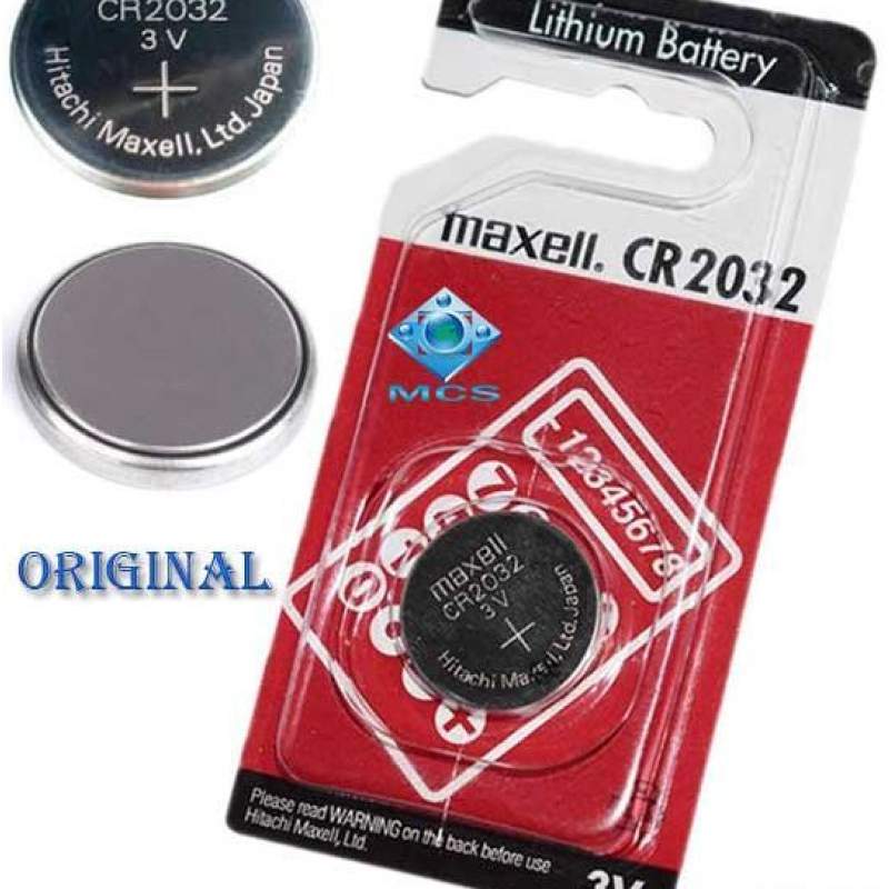 Picture of CR2032 Lithium 3v Battery,Made in Japan . Multi purpose use-Silver