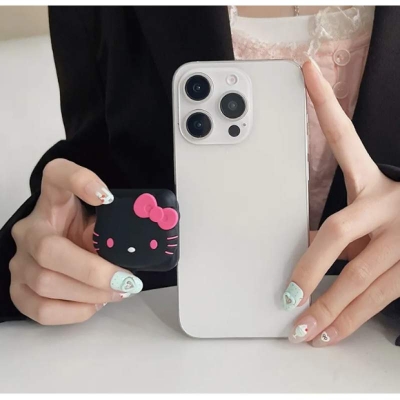 Picture of Cute Phone Holder for Hand: The Kawaii Sanrio My Melody Airbag Holder-White