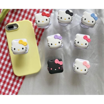 Picture of Cute Phone Holder for Hand: The Kawaii Sanrio My Melody Airbag Holder-White