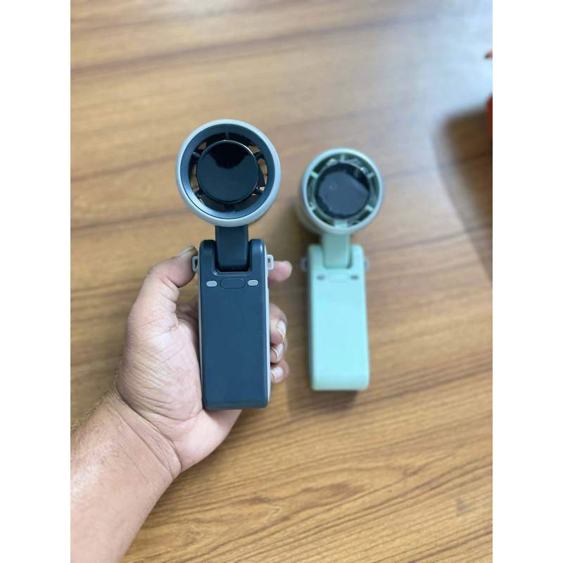 Picture of Portable Handheld Mini Turbo Fan, USB Rechargeable Travel Neck Fan with 5 Speeds, 3600mAh Battery & 15000RPM Speed, Up to 12 Working Hours, 3 IN 1 Foldable Personal Cooling Fan for Travel/Home/Office-Multicolor