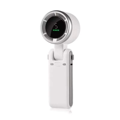 Picture of Portable Handheld Mini Turbo Fan, USB Rechargeable Travel Neck Fan with 5 Speeds, 3600mAh Battery & 15000RPM Speed, Up to 12 Working Hours, 3 IN 1 Foldable Personal Cooling Fan for Travel/Home/Office-Multicolor
