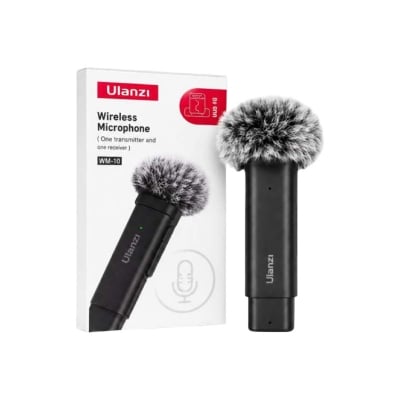 Picture of Ulanzi WM-10 Wireless Clip-On Microphone for Type-C Mobile-black