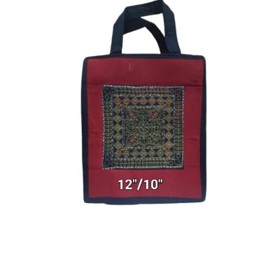 Picture of Hand made Cotton lunch carry bag for everybody -Multicolor