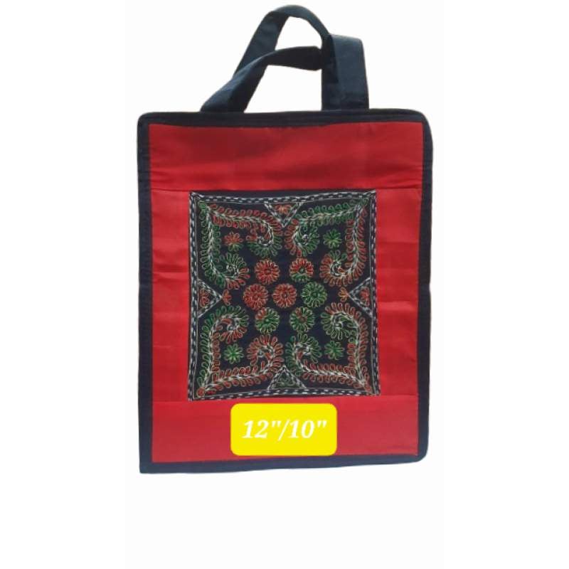 Picture of Hand made Cotton lunch carry bag for everybody -Multicolor