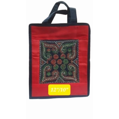 Picture of Hand made Cotton lunch carry bag for everybody -Multicolor
