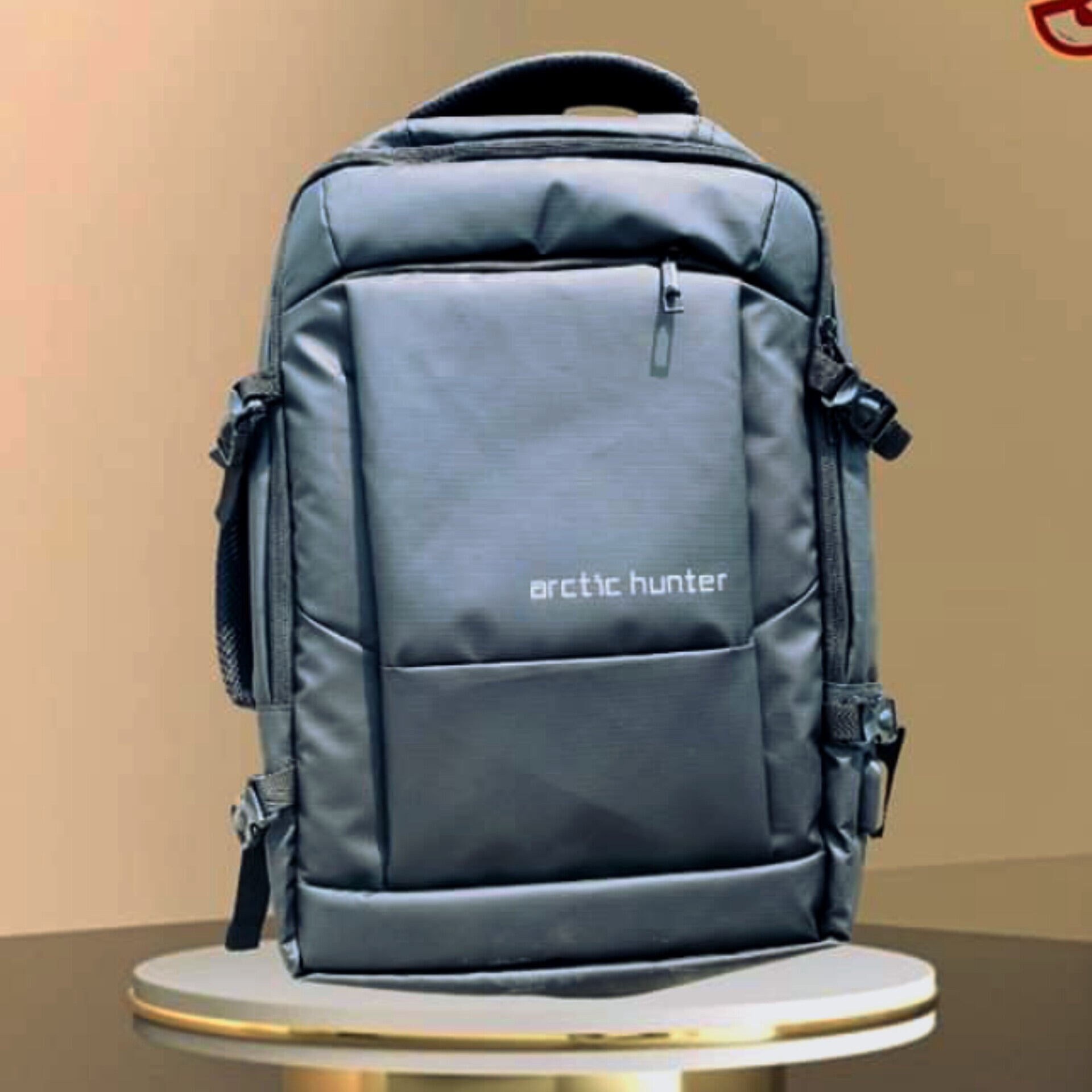 Picture of Arctic Hunter Travel Bag - Fabric Multilayer Suitcase Backpack - Expandable Business & School Style with Ergonomic Fit - Black