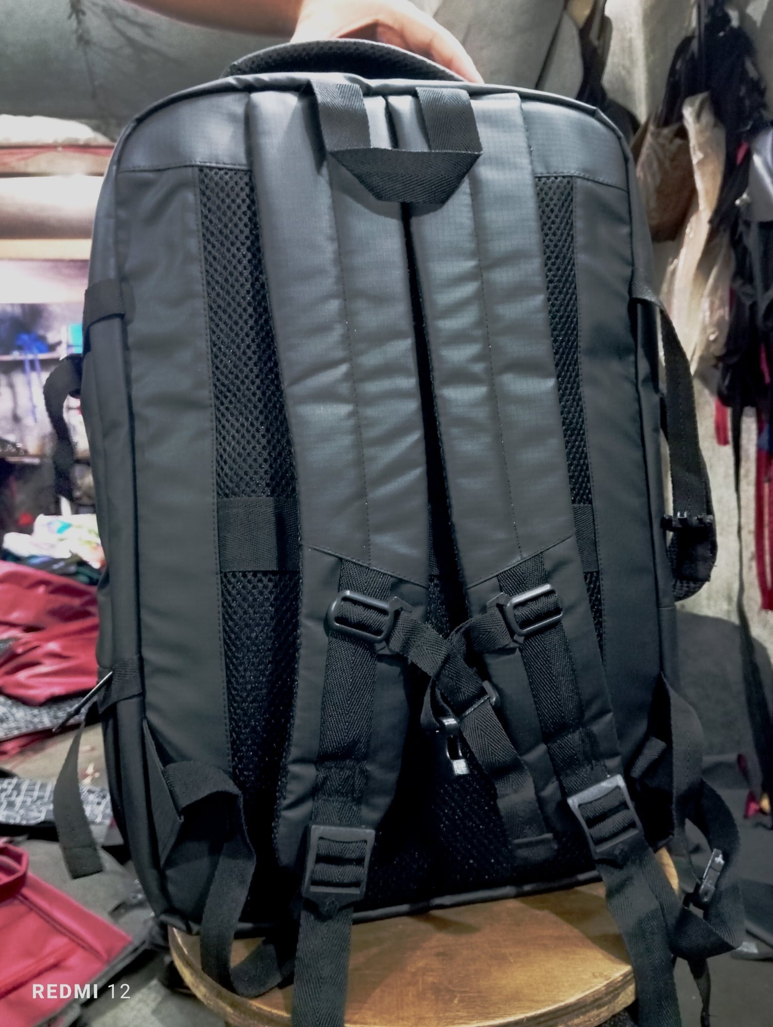 Picture of Arctic Hunter Travel Bag - Fabric Multilayer Suitcase Backpack - Expandable Business & School Style with Ergonomic Fit - Black