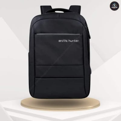 Picture of Arctic Hunter Laptop Bag for Men - Business Backpack - Multi-Compartment Office & College Style with Ergonomic Fit - Black