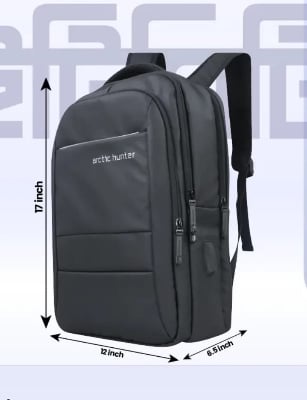 Picture of Arctic Hunter Laptop Bag for Men - Business Backpack - Multi-Compartment Office & College Style with Ergonomic Fit - Black