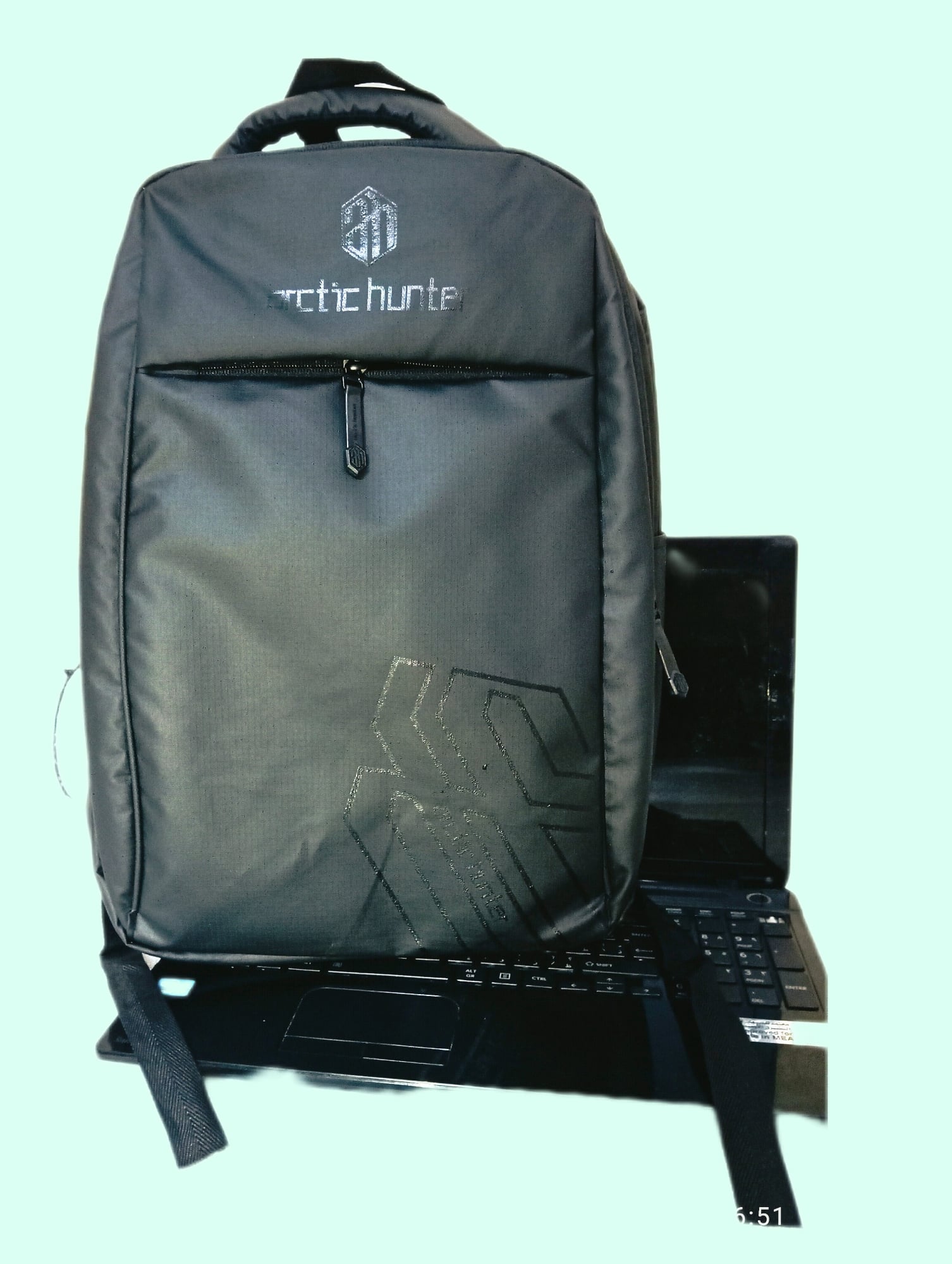 Picture of New Classic ARCTIC HUNTER College-university backpack with laptop compartments - Black