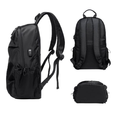 Picture of Most Popular High Huality backpack . ল্যাপটপ ব্যাকপ্যাক 15.6 ইঞ্চি, usb পোর্ট সহ চুরি থেকে বাঁচানোর ল্যাপটপ ব্যাকপ্যাক, বিজনেস ব্যাকপ্যাক কাজ ট্র্যাভেল স্কুল ব্যাকপ্যাক - Black