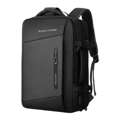 Picture of Arctic Hunter Bags for Men - All-Season Oxford Fabric Travel Backpack - 18.5 Inch Multilayer Suitcase Style with Expandable Design - Black