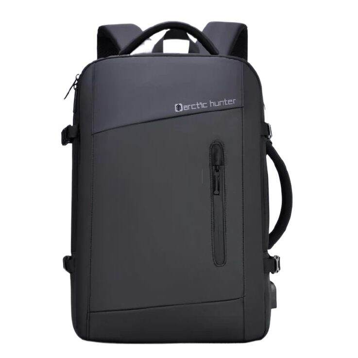 Picture of Arctic Hunter Bags for Men - All-Season Oxford Fabric Travel Backpack - 18.5 Inch Multilayer Suitcase Style with Expandable Design - Black