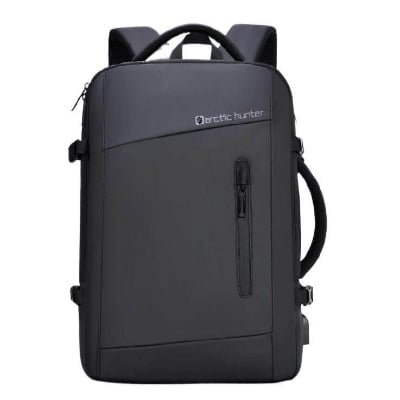 Picture of Arctic Hunter Bags for Men - All-Season Oxford Fabric Travel Backpack - 18.5 Inch Multilayer Suitcase Style with Expandable Design - Black