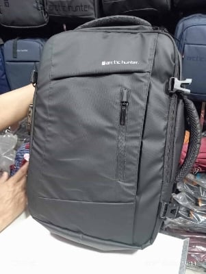 Picture of Arctic Hunter Bags for Men - All-Season Oxford Fabric Travel Backpack - 18.5 Inch Multilayer Suitcase Style with Expandable Design - Black