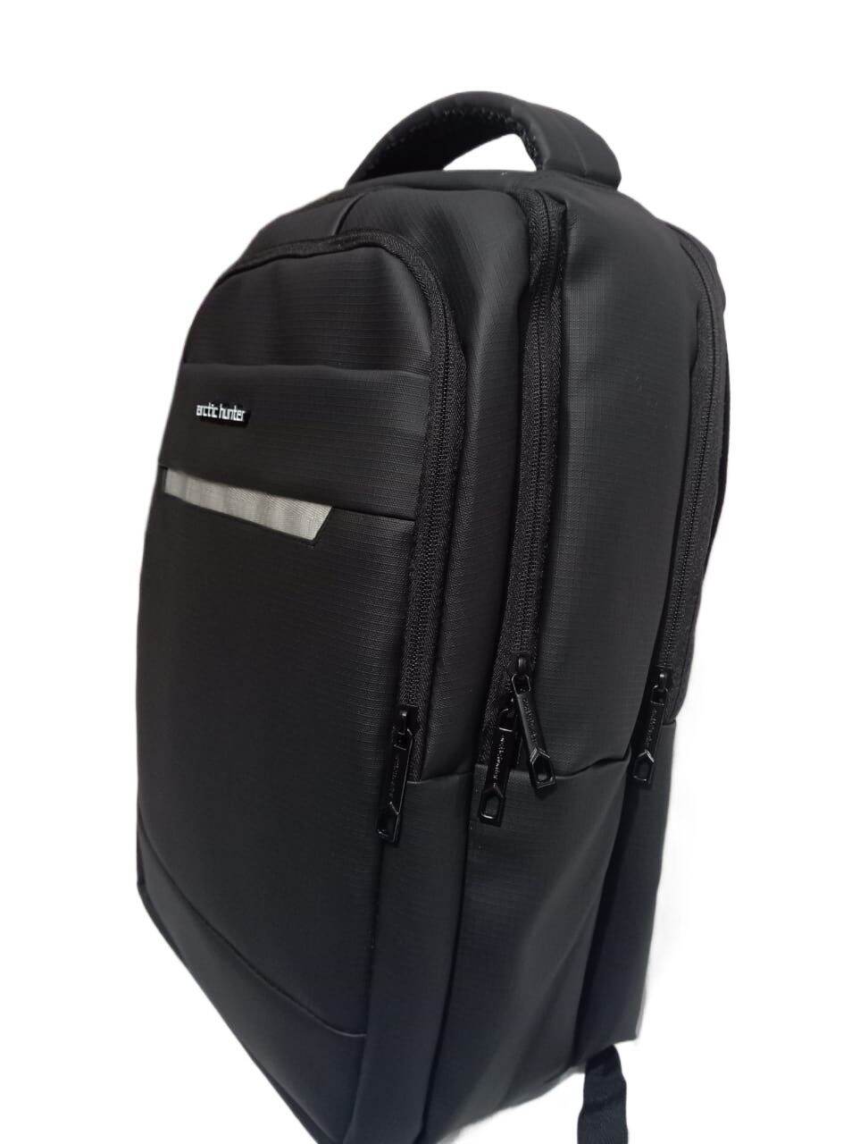 Picture of Arctic Hunter 15.6'' Laptop Backpack  Water-Resistant Slim Bag with for Office, Travel & School | Black Smart Backpack - Black