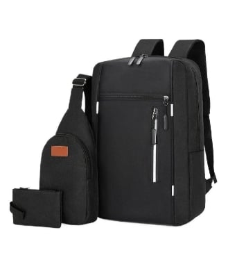 Picture of 3PCS Combo backpack Men's Casual Waterproof Laptop Backpack Set College & Computer Bag