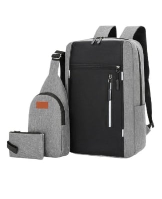 Picture of 3PCS Combo backpack Men's Casual Waterproof Laptop Backpack Set College & Computer Bag