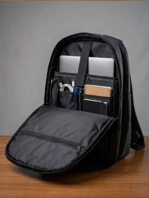 Picture of Fashionable BackPack for School Collefe University Boys & Girls | Girls & Boys BackPack | Laptop Bag for Men Women | School bag, New Classic School College University & Laptop bag | BackPack | Travel Bag for Men & Women | New BagPack2024 - Black