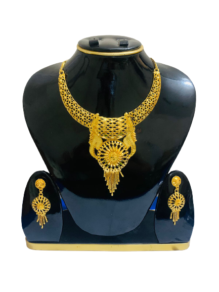 Picture of অনন্য ডিজাইনের গোল্ড প্লেটেড চোকার গহনা সেট 
