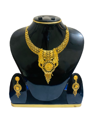 Picture of অনন্য ডিজাইনের গোল্ড প্লেটেড চোকার গহনা সেট 