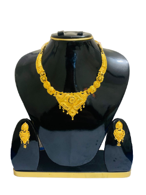 Picture of জমকালো গোল্ড প্লেটেড নেকলেস সেট। 