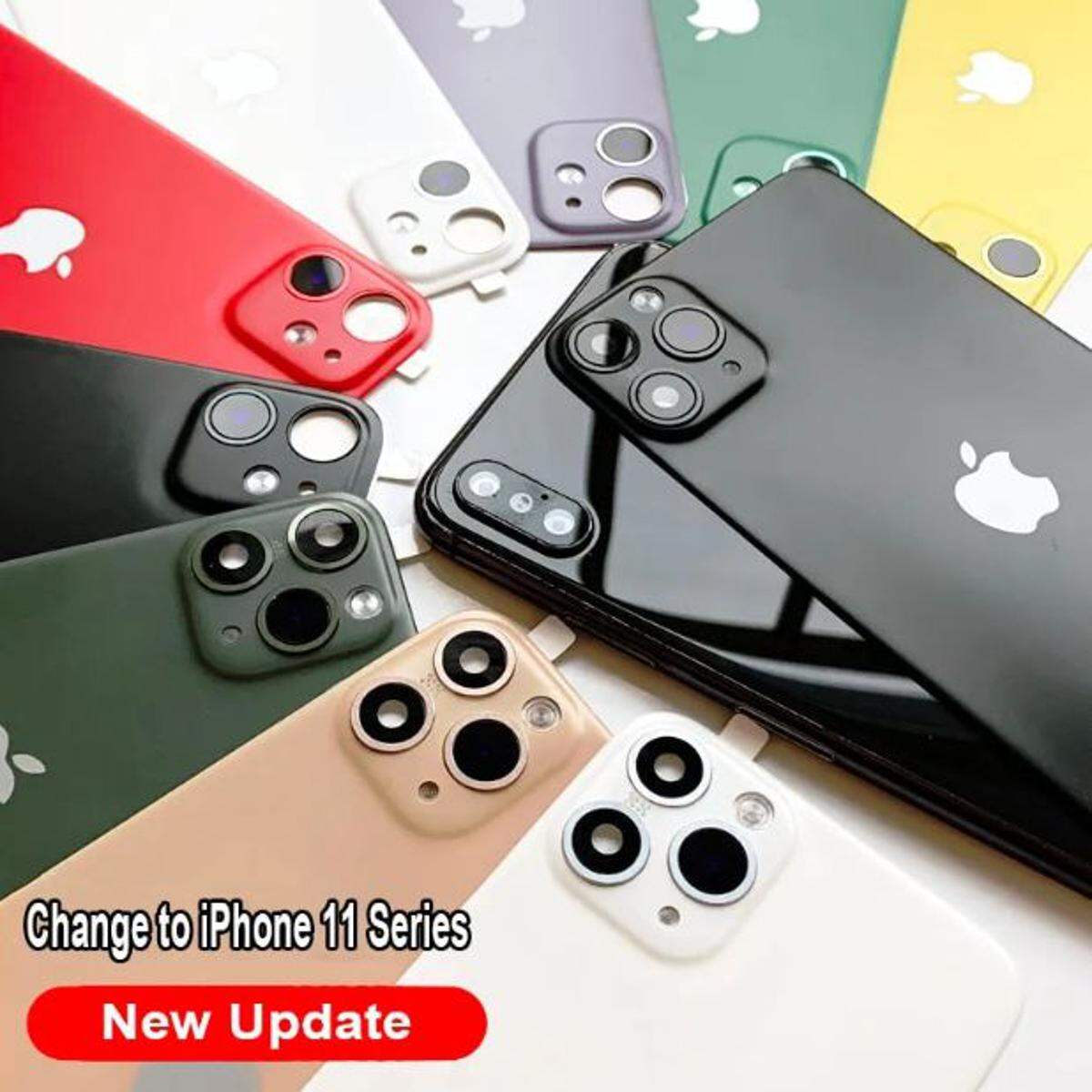 Picture of Iphone x xs max xr সেকেন্ডের জন্য নতুন পরিবর্তন 11 pro max লেন্স স্টিকার ব্যাক প্রোটেক্টর ফিল্ম মডিফাইড ক্যামেরা কভার টাইটানিয়াম অ্যালো কেস (Back Case Cover For Smartphone)