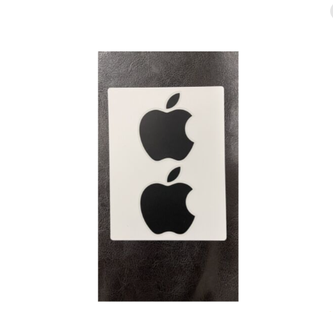 Picture of Black Apple Logo Decal Stickers