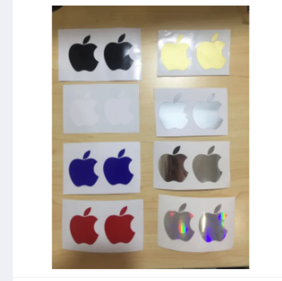 Picture of Apple Logo Inspired Sticker 4- vinyl cut-out sticker - 2 pcs (size - 1.929 inches x 1.617 inches)