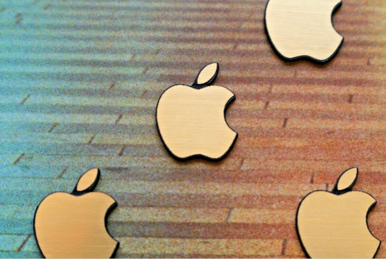 Picture of 4 x Apple DECAL Badge Sticker Logo gold color for iphone ipad medium 1 ***