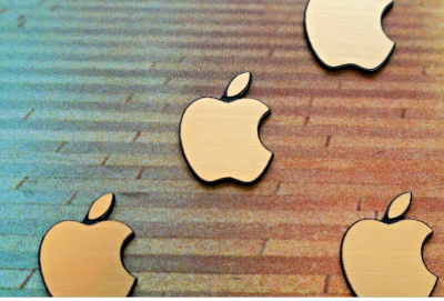 Picture of 4 x Apple DECAL Badge Sticker Logo gold color for iphone ipad medium 1 ***