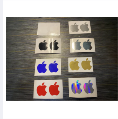 Picture of Apple Logo Inspired Sticker 4- vinyl cut-out sticker - 2 pcs (size - 1.929 inches x 1.617 inches)