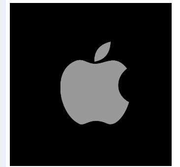 Picture of Apple Logo WATERPROOF STICKER VINYL decal for phone, iPhone 20 mm.