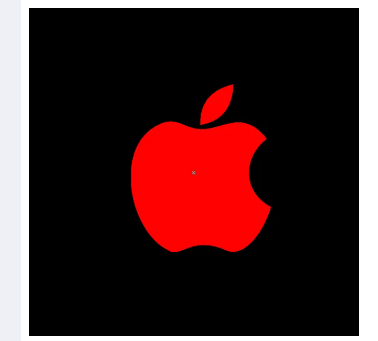 Picture of Apple Logo WATERPROOF STICKER VINYL decal for phone, iPhone 20 mm.