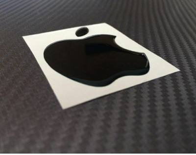 Picture of Apple Logo Vinyl Decal Sticker - Apple 3D domed decal, for Apple fans