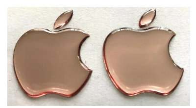 Picture of 1pcs x Apple sticker 3D Domed Apple decals for MacBook / 49x39 mm/ Rose gold