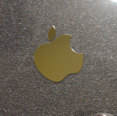 Picture of Apple Gold Label / Aufkleber / Sticker / Badge / Logo 24 x 30mm [007h]