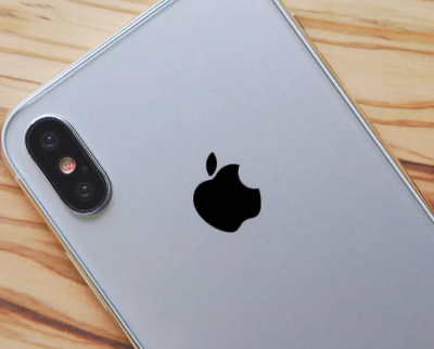 Picture of Black Color Changer Overlay for Apple iPhone 8 and 8 Plus Logo Vinyl Sticker Decal