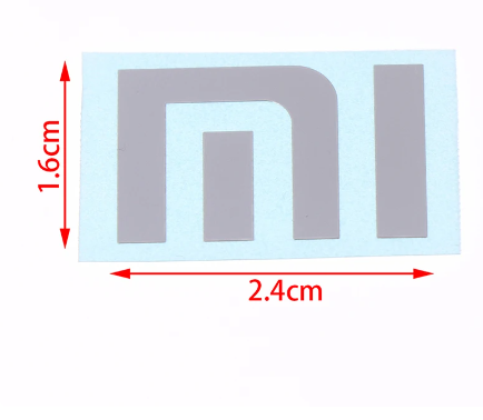Picture of Zilveren Logo Label Laptop Metalen Logo Sticker Voor Xiaomi Mi Laptop Mobiele Telefoon Tv
