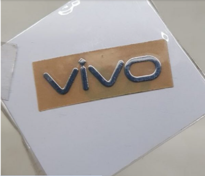 Picture of Vivo Logo Silver Metal Glossy Shine