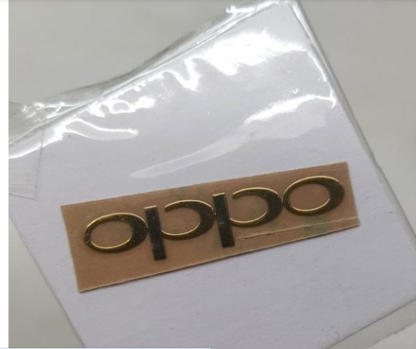 Picture of Oppo Logo Gold Metal Glossy Shine