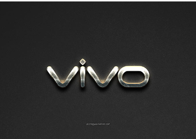 Picture of Vivo logo, steel logo, Vivo Communication Technology, Vivo smartphones, brands, steel art, gray stone background, creative art, Vivo, emblems, HD wallpaper