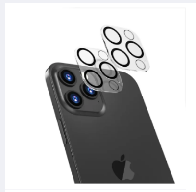 Picture of For iPhone 14 /Iphone 14 Plus/ Iphone 14 Pro/ Iphone 14 Pro Max /Iphone 13 /Iphone 13 Pro /Iphone 13 Pro Max /Iphone 12 /Iphone 12 Pro /Iphone 12 Pro Max /Iphone 11 / Iphone 11 3D Full HD Coverage Premium Quality Tempered Lens Glass Camera Protector