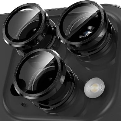 Picture of Camera Lens Protector for iPhone 12 Pro/12/11 Pro Max/11 Pro/11 Tempered Glass Camera Lens Protector Tempered Glass Lens Ring Cover Fit for iPhone 12Pro / 12/11Pro Max/ 11Pro/ 11